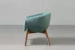 Lennon Velvet Dining Room Chair - Teal -