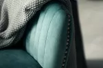 Lennon Velvet Dining Room Chair - Teal -