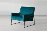 Caleb Armchair - Velvet Teal -