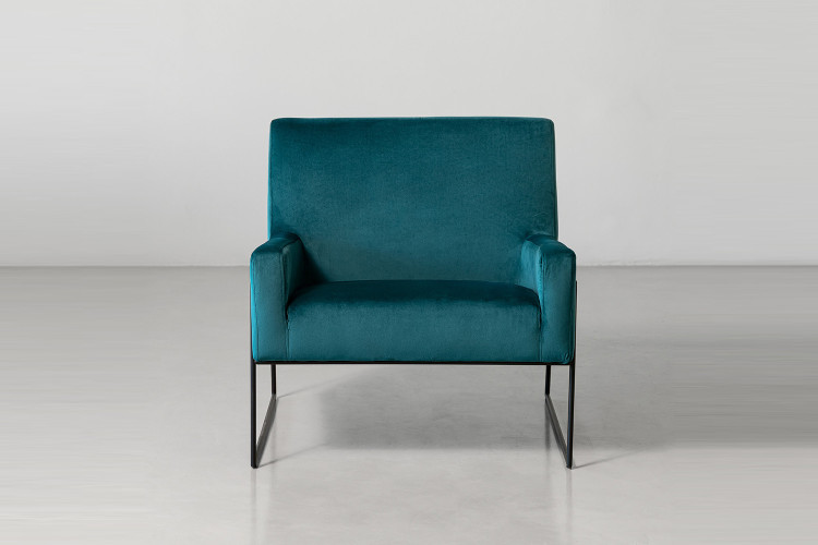 Caleb Armchair - Velvet Teal -