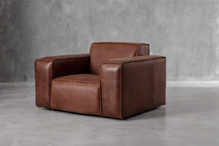 Jagger Leather Armchair - Spice Leather Armchairs - 4