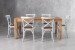 Vancouver La Rochelle 6 Seater Dining Set - 1.6m - Rustic White 6 Seater Dining Sets - 6