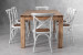 Vancouver La Rochelle 6 Seater Dining Set - 1.6m - Rustic White 6 Seater Dining Sets - 8