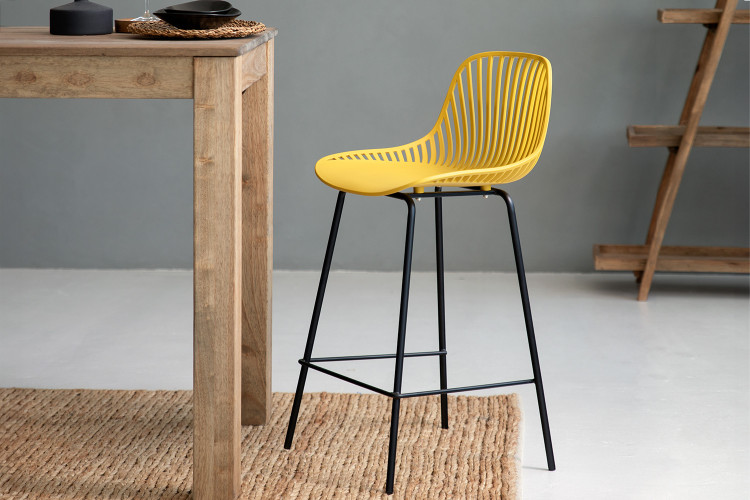 Yara Counter Stool - Deep Mustard -