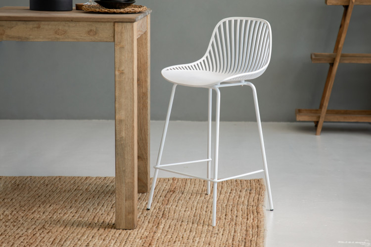 Yara Counter Stool - White -