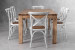 Vancouver La Rochelle 6 Seater Dining Set - 1.8m - Rustic White 6 Seater Dining Sets - 6