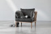 Vesta Velvet Armchair - Charcoal Armchairs - 2