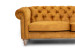 Lannfield Chesterfield Sofa - Textured Velvet Fabric - Mustard Fabric Sofas - 7