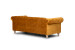 Lannfield Chesterfield Sofa - Textured Velvet Fabric - Mustard Fabric Sofas - 6