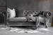 Lannfield Chesterfield Sofa - Textured Velvet Fabric - Charcoal Fabric Sofas - 1