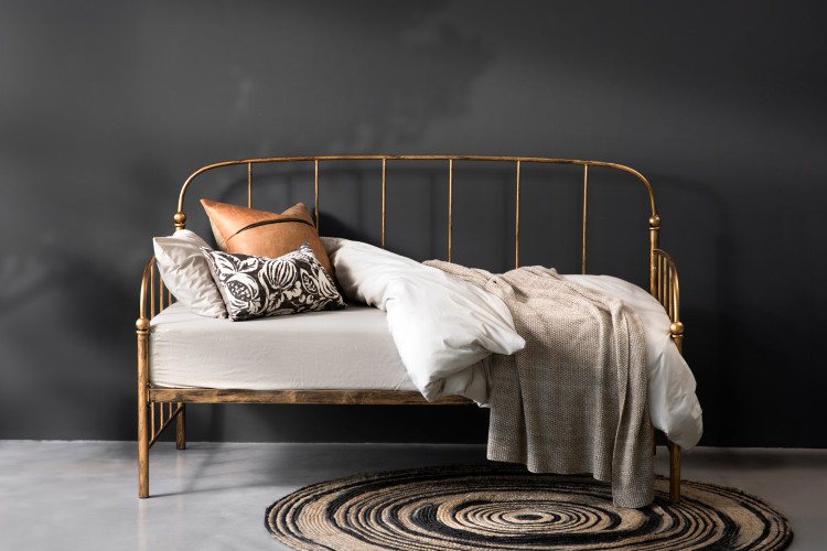 Helena Daybed - Brushed Gold Daybeds - 1