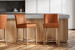 Holden Leather Counter Stool - Aged Tan Bar & Counter Stools - 2