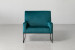 Caleb Velvet Armchair - Teal Armchairs - 3