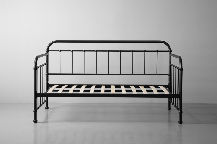 Eralena Metal Daybed - Matte Black Daybed Sofas - 1