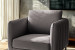 Emeline Velvet Armchair - Velvet Dark Grey Armchairs - 5