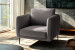 Emeline Velvet Armchair - Velvet Dark Grey Armchairs - 3