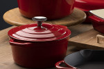 Nouvelle Cast Iron 8 Piece Cookware Set - Red -