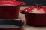 Nouvelle Cast Iron 8 Piece Cookware Set - Red -